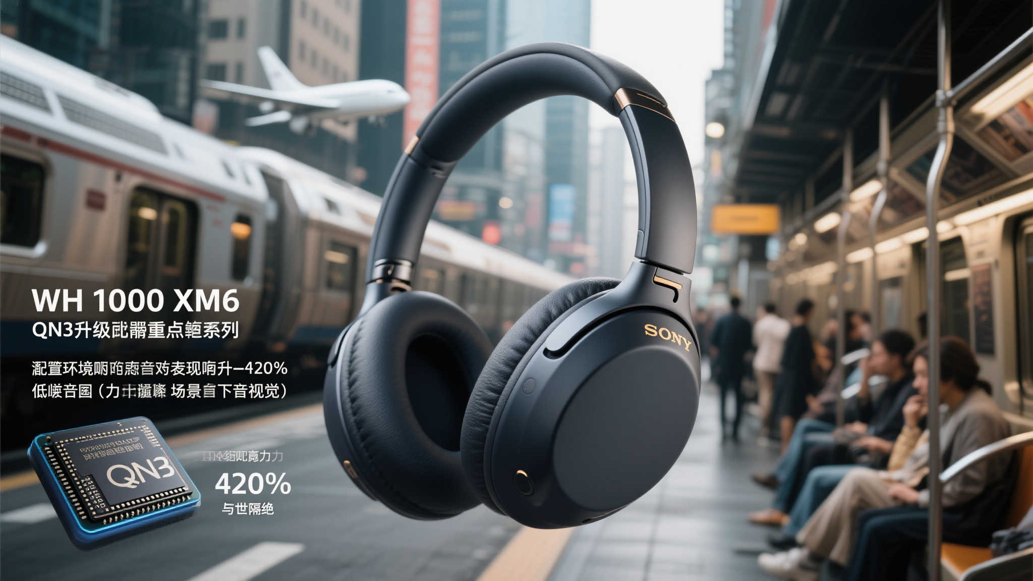 索尼WH-1000XM6震撼发布:搭载全新QN3处理器,降噪再升级! 作为WH-1000XM6的核心亮点,QN